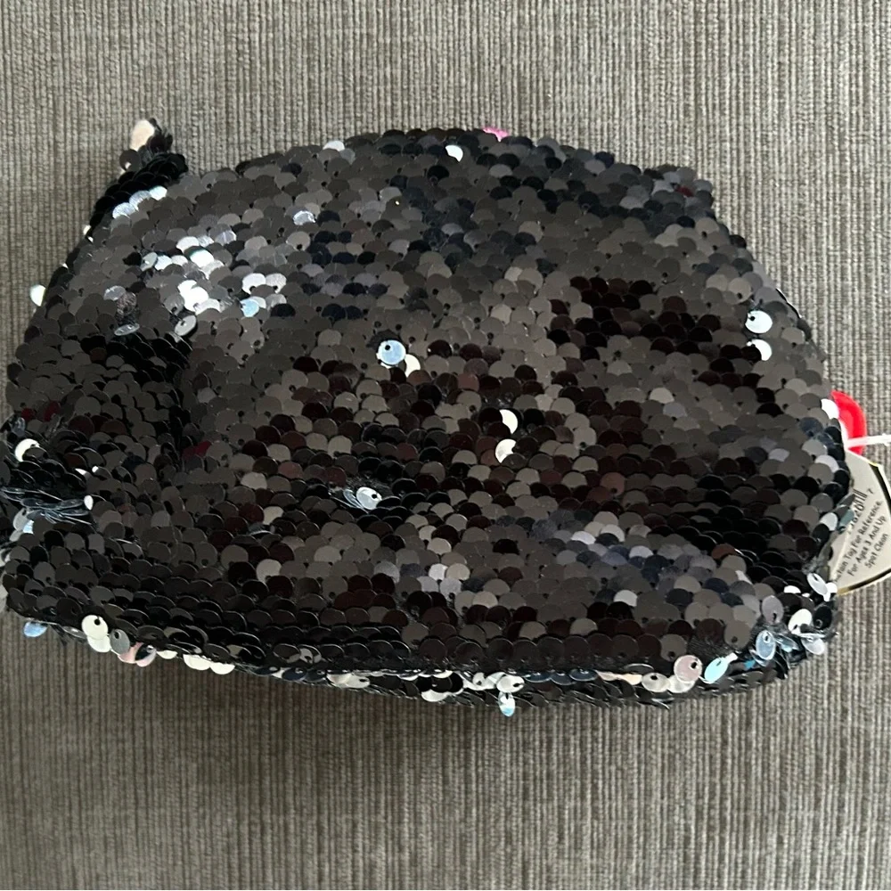 TY Flip Sequin Make up Cosmetic pouch Pencil case Kiki Cat NWT